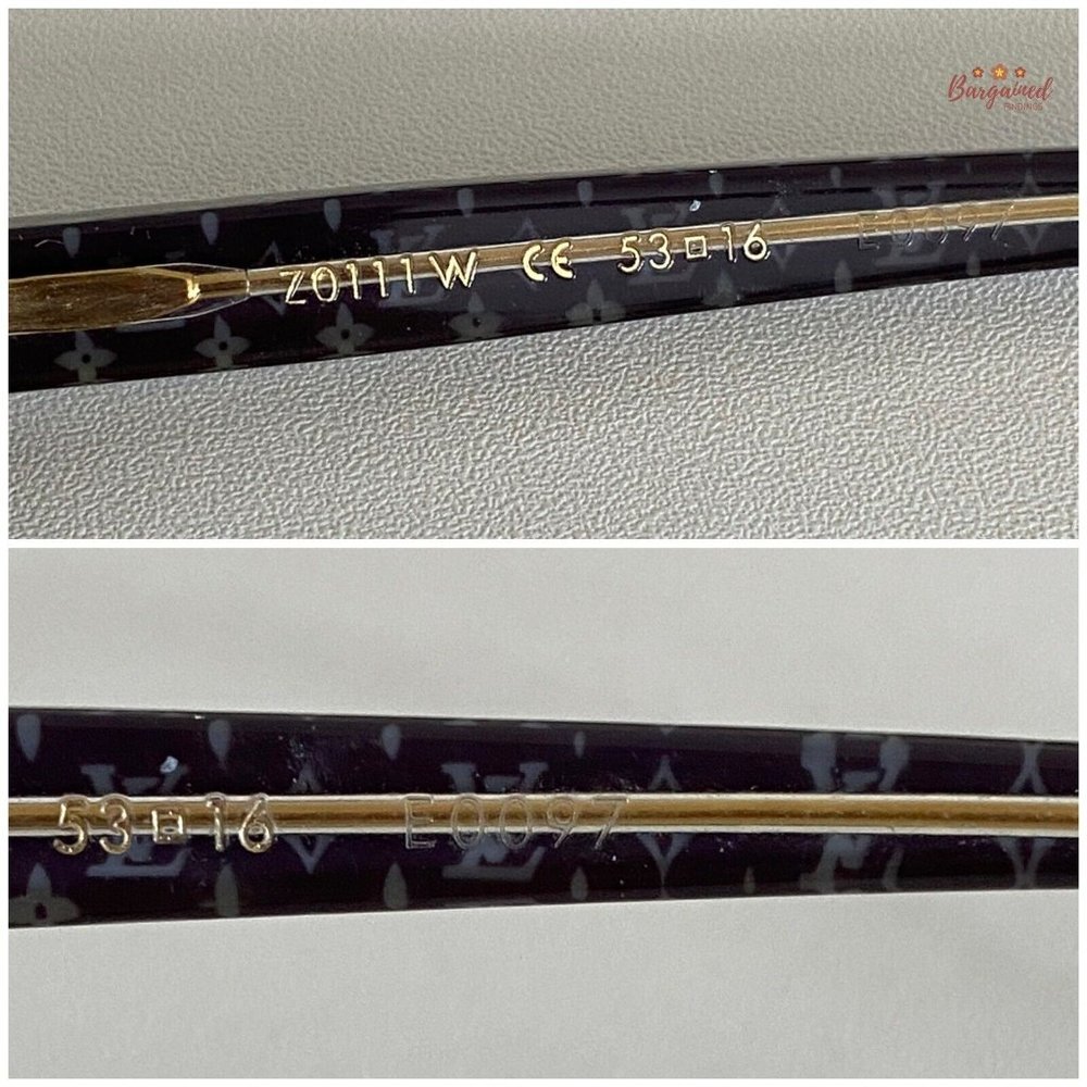 Authentic LOUIS VUITTON Black Rims Brown Lenses Gradient Tint Sunglasses ZO111W - Picture 9 of 12